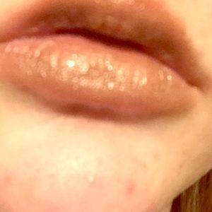 Light brown lipstick